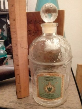 Old Cologne Imperiale Guerlain Bottle NY France perfume BEE glass apothecary 2