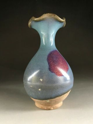 Rare Chinese porcelain Jun kiln red&blue glaze Vase 1271 - 1638 Yuan dynasty 2