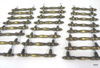 24pc Vintage Amerock 4 1/4 " Solid Brass Drawer Pull Handles 155 - 1