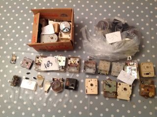 Vintage Clock Movements And Parts Battery Electric For Scotthorology