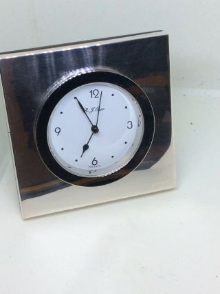 Fantastic Solid Silver Sheffield Clock R.  J.  CARR 7