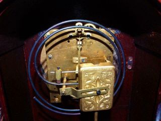 GUSTAV BECKER ANTIQUE MAHOGANY CASED BRACKET CLOCK,  PEDULUM,  KEY,  COLLECTIBLE,  c1900 8