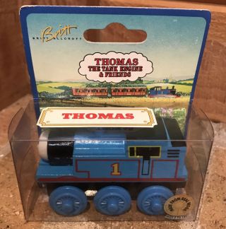 Thomas The Tank Engine And Friends 1996 Brown Label Wood Toy Train Rare