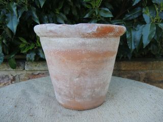 Rare Old Vintage Terracotta Plant Pot 10 " Diameter (498)