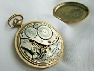 Vintage Elgin Pocket Watch 10K Gold Filled for Repair Not Running 2