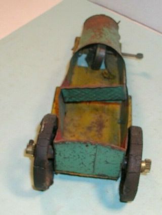 Early 1900 ' s Tin & Mteal Painted Car 2