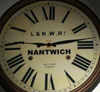 L&nwr London & North Western Railway,  Station Wall Clock,  Nantwich Station