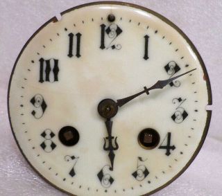 Round French Signed Japy Freres Crystal Regulator Movement - - Dial,  Hands