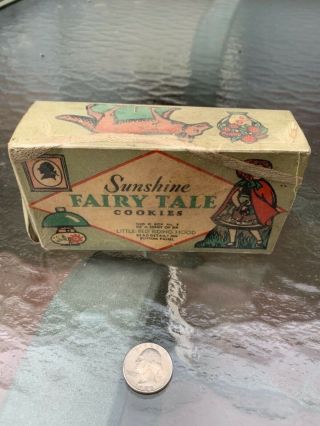 Vintage Little Red Riding Hood Sunshine Fairy Tale Cookie Box
