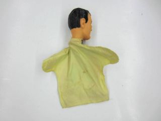 Vintage 1965 Ideal Toy Corp.  SUPERMAN Hand Puppet Plastic & Cloth 4