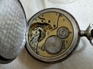 Zenith Grand Prix Paris 1900 Sterling Silver 800 Swiss Pocket Watch for repair p 7