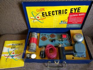 Rare 1949 Antique Gilbert Electric Eye Toy Set With Instructions And Extra Parts