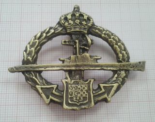Kingdom Of Yugoslavia Submarine Chast Badge - Kraljevina