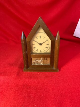 Gilbert No.  49 Steeple Gothic Mantle Alarm Clock The Burroughs Company