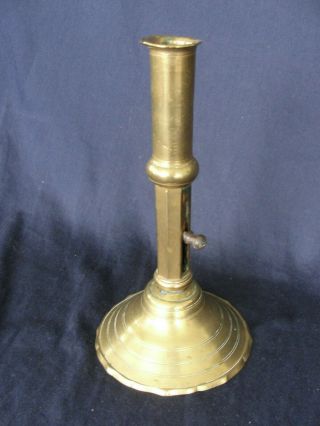Antique Brass Push Up Candle Stick