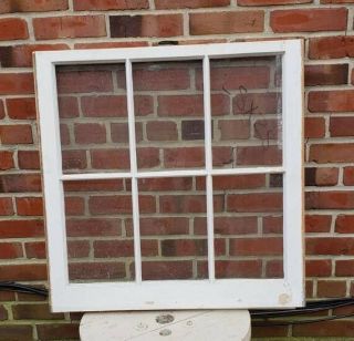 28 " ×28 ",  Perfectly Square,  6 Pane Wood Window Rustic Antique Vintage Farmhouse