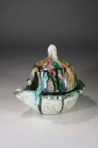 Antique Chinese Sancai Glazed Oil Lamp Ming Dynasty No:2