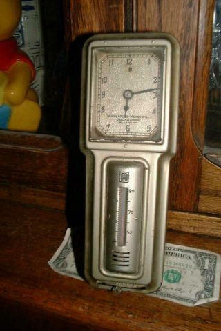 Vintage Minneapolis Honeywell Chronotherm Thermometer Thermostat & Clock