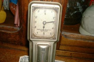 Vintage Minneapolis Honeywell Chronotherm Thermometer Thermostat & Clock 2