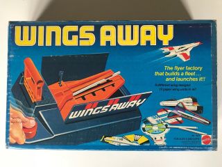 Wings Away By Mattel 1980 - Vintage Flying Space Ship Set - Nib