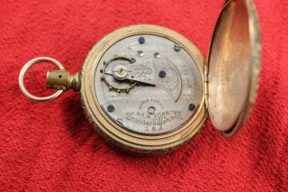 1890 ' s York Standard 18s Gold Filled Pocket Watch SN 338211 PARTS / REPAIR 4