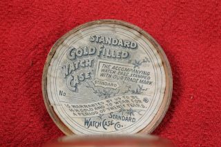 1890 ' s York Standard 18s Gold Filled Pocket Watch SN 338211 PARTS / REPAIR 5