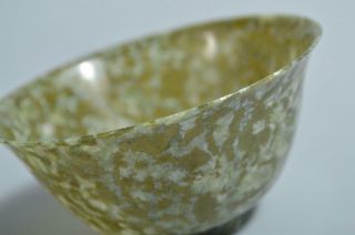 T2799: Chinese Stone Green color TEA BOWL Tea Ceremony 3