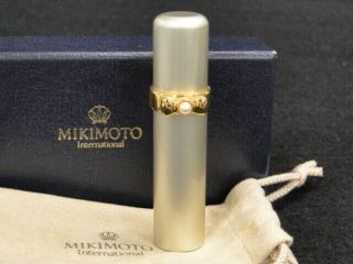 Mikimoto Perfume Atomizer Bottle Pearl 3.  5 Mm Champagne Gold 36150469900g