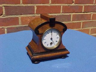 Victorian French Walnut Miniature Bracket Clock