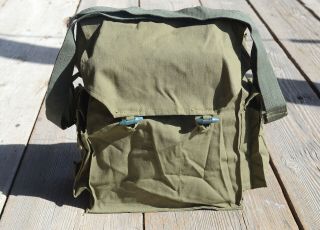 Vintage Soviet Army Canvas Bag,  Ussr Cold War Military Bag,  Distressed Canvas Bag