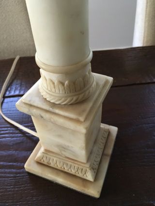 Vintage Alabaster Tall Column 26 