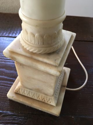 Vintage Alabaster Tall Column 26 