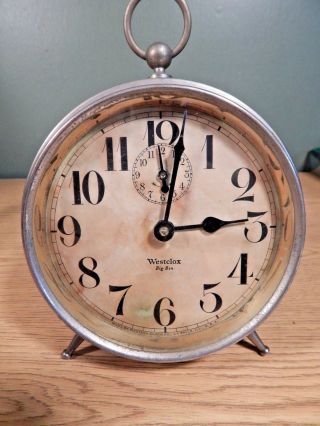 1920s Westclox Big Ben Alarm Clock Runs