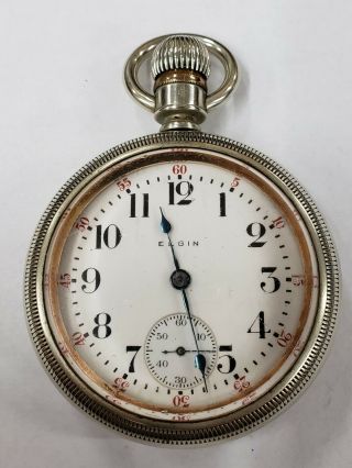 Vintage 18 Size Elgin Pocketwatch 15 Jewel Model 326 - Runs