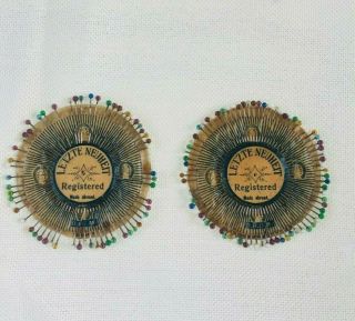 Antique German Letzte Neuheit Pins Packet With Glass Pins - Rare Find