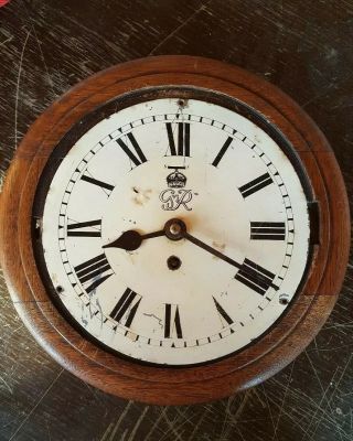 George The Sixth Gr Vi 8 " Dial Wall Clock For Restoration Spares