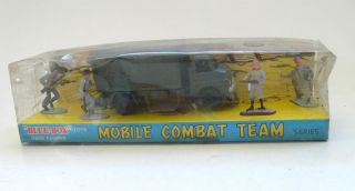Blue - Box Mobile Combat Team Series Bedford Truck With Figures Ho Scale 1960 