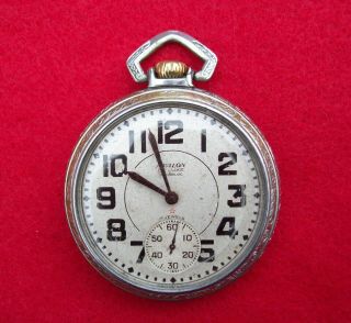 Antique Avalon Open Face Pocket Watch 17 Jewels Swiss Made