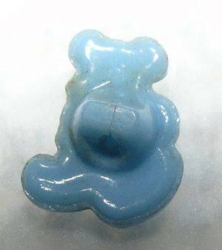 Vintage Realistic Sm Teddy Bear Kiddie/Children ' s Glass button 411 2
