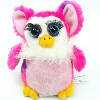 Furby Fake Clone Fakie Plush Soft Toy Pull String Vibrates Shakes Pink Vintage