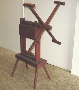 Antique Crank Yarn Winder Wood Spinning Wheel Accessory Wool