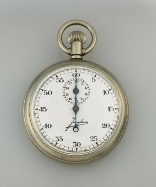 Vintage Junghans 29a Military Chronograph Timer Stop Pocket Watch – German Wwii