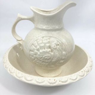 Wash Bowl Basin With Pitcher Set - Smaller Size