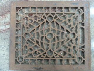 Vintage Cast Iron Grate Cover.  Victorian,  Gothic,  Deco,  Steampunk
