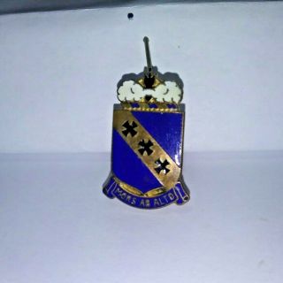 Vintage Us Military Insignia Pin Dui Army 29th Infantry Regiment We Lead The Way