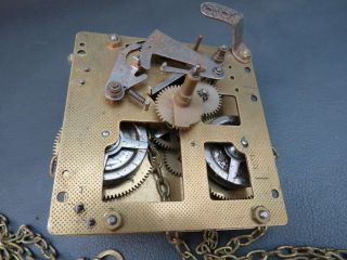 Vintage FHS 261 - 030A wall clock movement for repair or spares 2