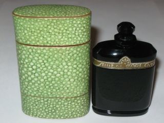 Vintage Caron Nuit De Noel Perfume Baccarat Style Bottle/box 1 Oz - 3 " Height