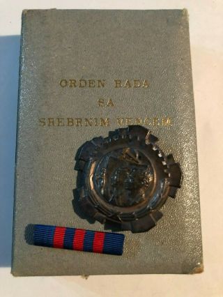 Yugoslavia,  Order Of Labor With Silver Wreath,  Iii Class;