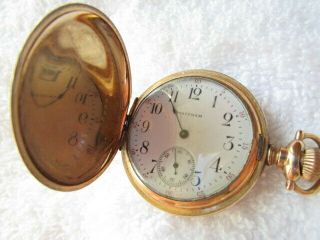 Antique American Waltham Watch Company Pocket Watch 25 Year Case