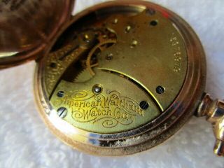 Antique AMERICAN WALTHAM WATCH COMPANY Pocket Watch 25 Year Case 6